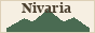 Nivaria ~~ 88×31 button, serif wordmark above a green island ridgeline on cream